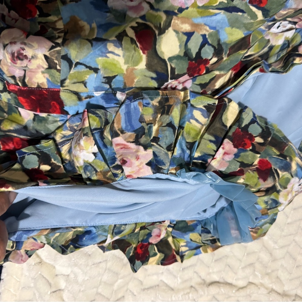 Alice + Olivia Multicolor Floral Mini Dress - Picture 9 of 12